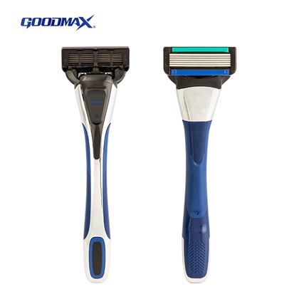 Trīs asmeņu sistēmas metāla skuveklis